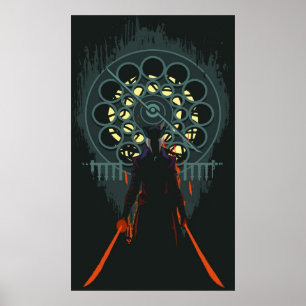 Poster Dame Maria de la tour d'horloge Astral
