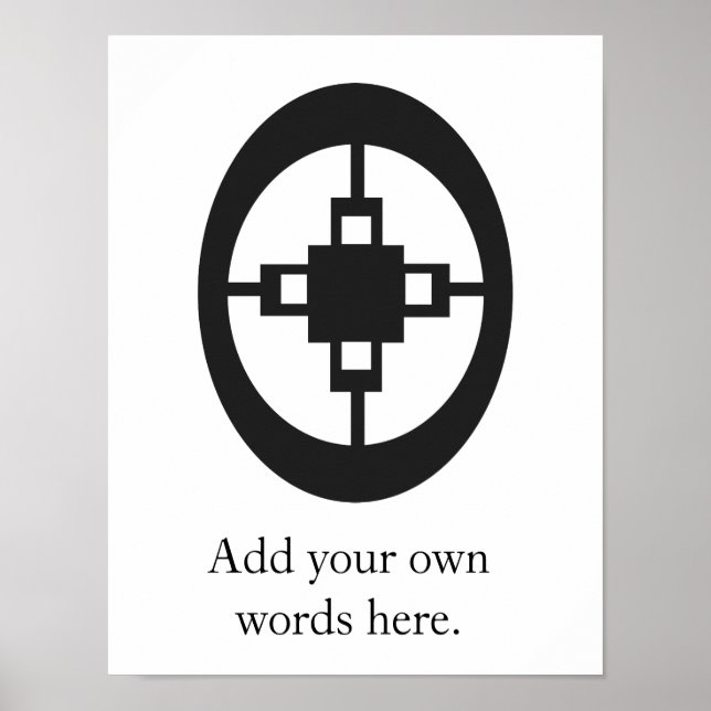 Poster Dame | Symbole de l'intelligence et de l'ingéniosi (Devant)