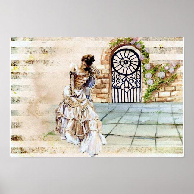 Poster Dame victorienne (Devant)