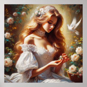 Poster Dame victorienne