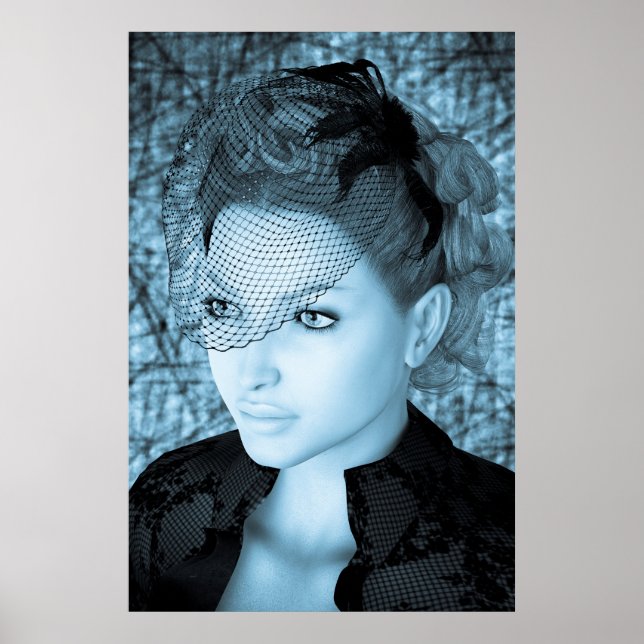 Poster Dame Vintage (Devant)