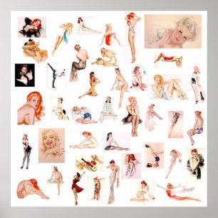 Poster Dames de dames de dames ! Copie de toile