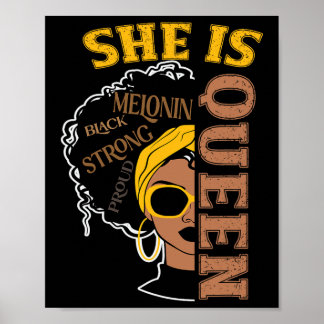Poster Dames Noires Africaines Américaines Fières Histoir