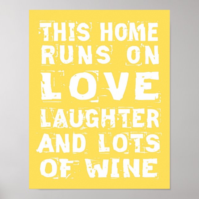 Poster d'amour et de vin (Devant)