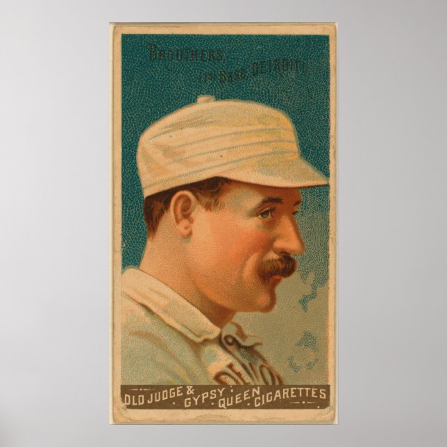 Poster Dan Brouthers, Wolverines de Détroit (Devant)