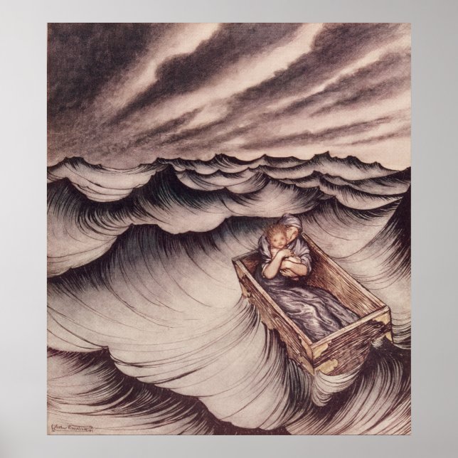 Poster Danae et son fils Perseus (Devant)