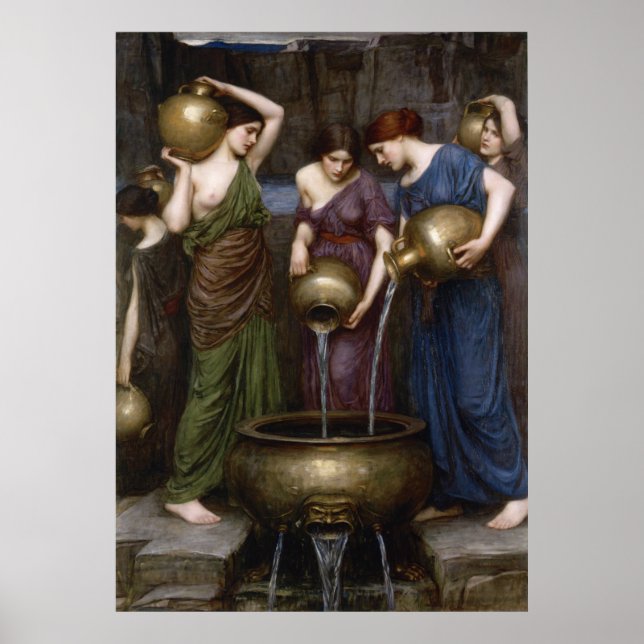 Poster Danaides John William Waterhouse (Devant)