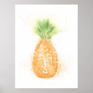 Poster d'ananas tropical