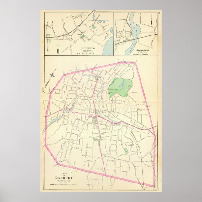 Poster Danbury (Devant)