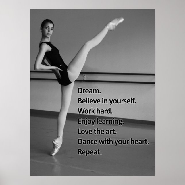 Poster Dance Dream Cadeau pour danseurs (Devant)