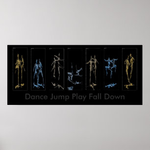 Poster Dance Jump Jeu tomber