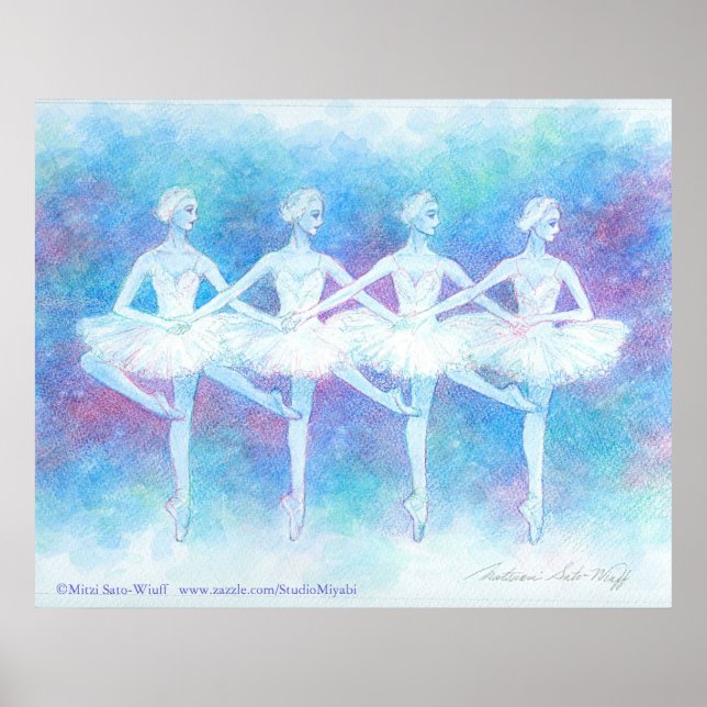 Poster Dance of the Baby Swans Art Print (Devant)
