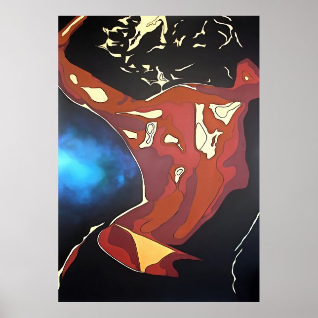 Poster Dancefloor Diva Vacances d'été Art Abstrait (Devant)