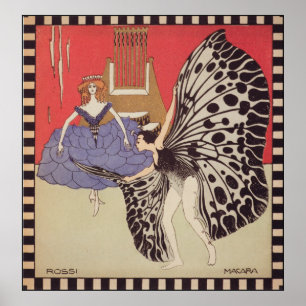 Poster Dancers - Vintage Art Print by Kolo Moser