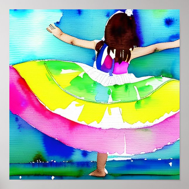 Poster Dancing Girl concept Art (Devant)