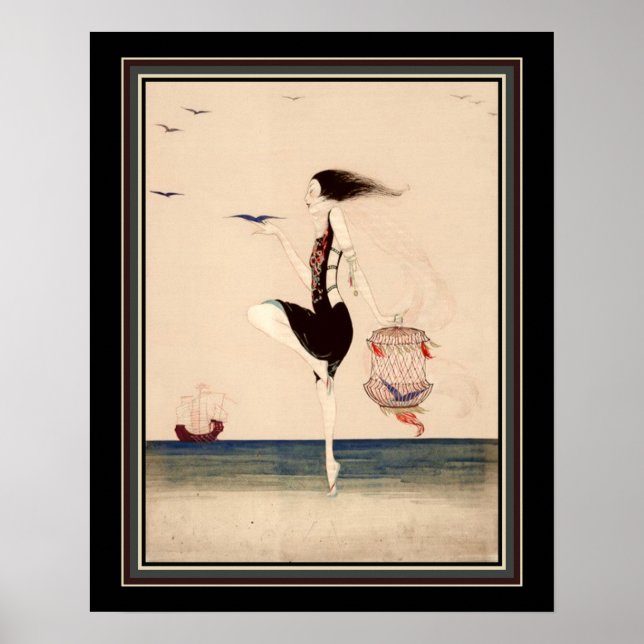 Poster "Dancing on the Shore" vers 1916 (Devant)