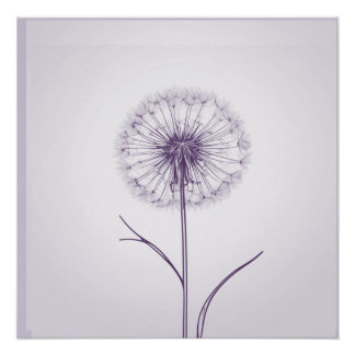 Poster Dandelion pourpre
