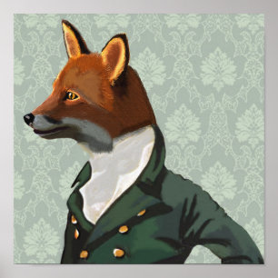 Poster Dandy Fox Portrait
