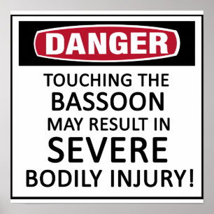 Poster Danger Bassoon