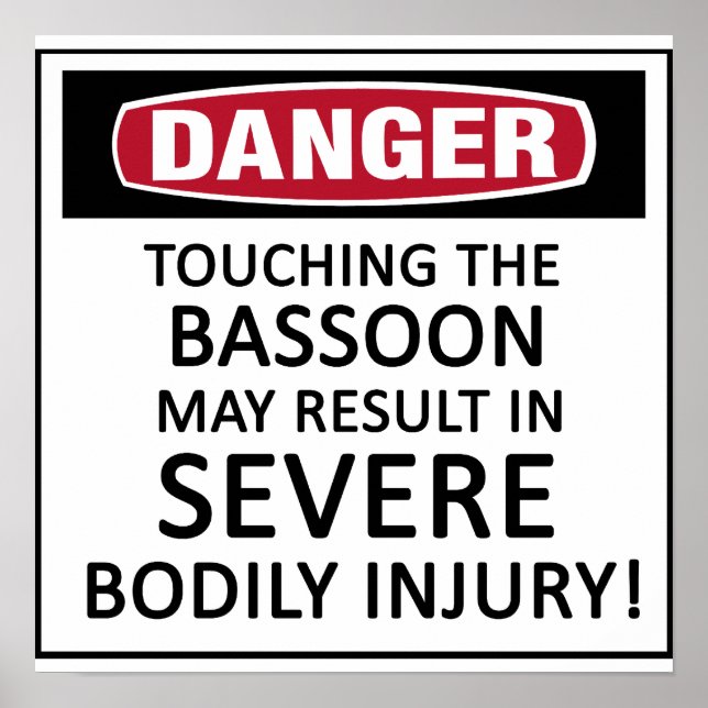 Poster Danger Bassoon (Devant)