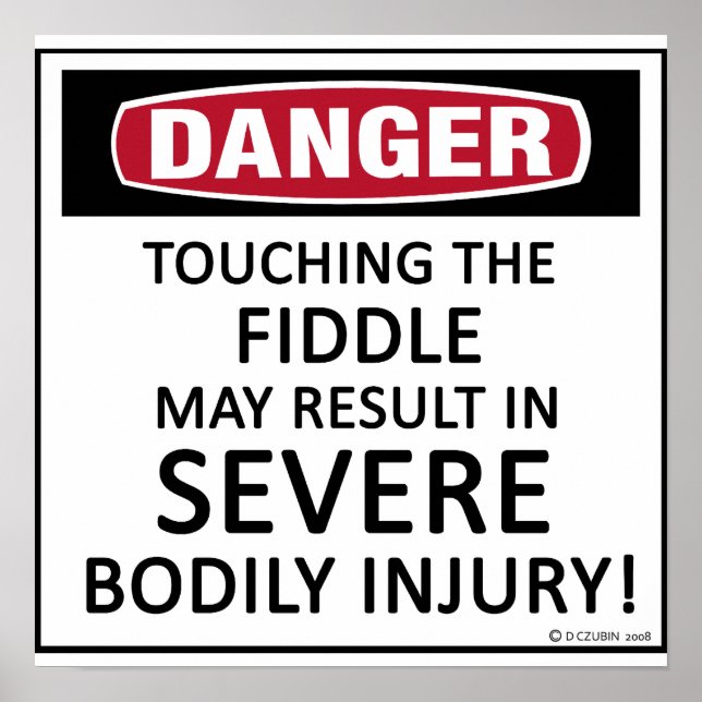 Poster Danger Fiddle (Devant)
