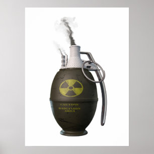 Poster danger nucléaire