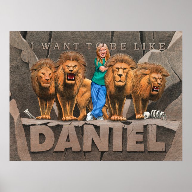 Poster Daniel et le Den du Lion - Fille (Devant)