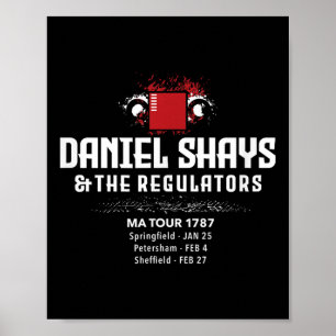 Poster Daniel Shays Machusetts Histoire