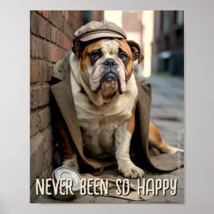 Poster d'animaux de compagnie triste et solitaire 