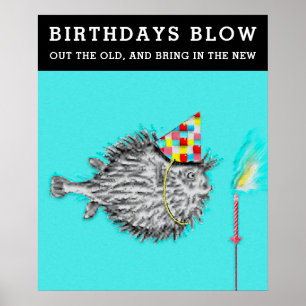 Poster d'anniversaire amusant pour adultes
