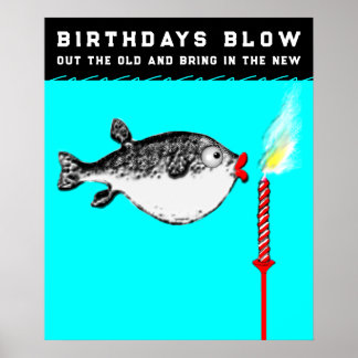 Poster d'anniversaire amusant pour adultes