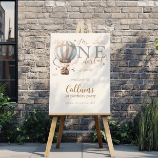 Poster d'anniversaire du 1er ballon à air chaud