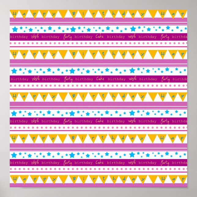 Poster d'anniversaire heureux (Devant)