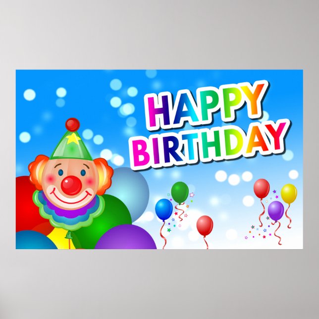 Poster d'anniversaire heureux (Devant)
