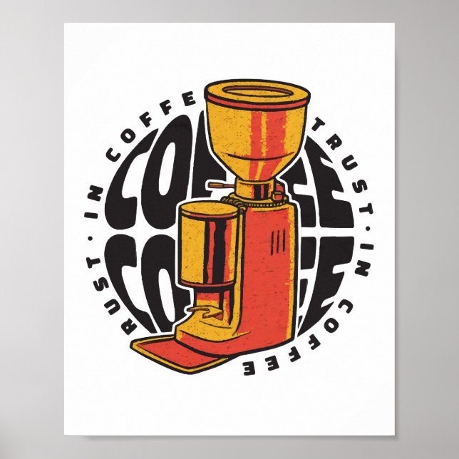 Poster Dans Café nous avons confiance (Devant)