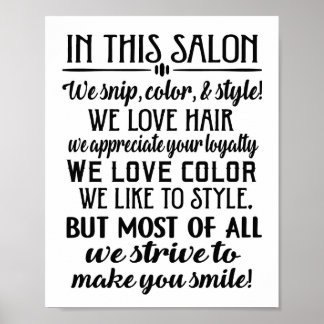 Poster Dans ce salon règle l'affiche