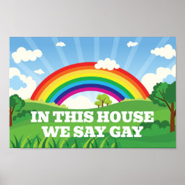 Poster Dans Cette Chambre, Nous Disons Gay Cute Pride Arc