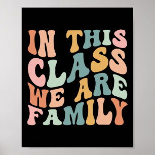 Poster Dans cette classe, nous sommes la famille de retou
