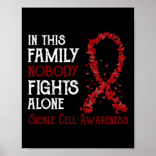 Poster Dans Cette Famille, Personne ne combat seul la fau