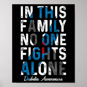 Poster Dans Cette Famille Personne ne combat seul l'accès