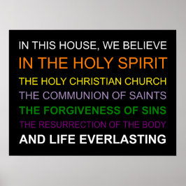 Poster Dans cette maison, nous croyons