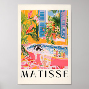 Poster Dans La Baignoire, Poster Du Milieu Du Sièc