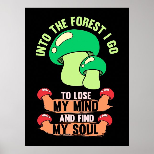 Poster Dans La Forêt Champignons Hunter Go (Devant)