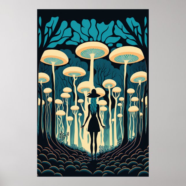 Poster Dans La Forêt Des Champignons (Devant)