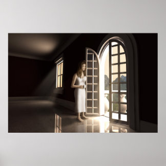 Poster Dans la lumière du matin