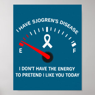 Poster Dans la maladie de Sjogren, ne prétendez pas avoir