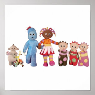 Poster Dans la nuit jardin igglepiggle upsy daisy makka p
