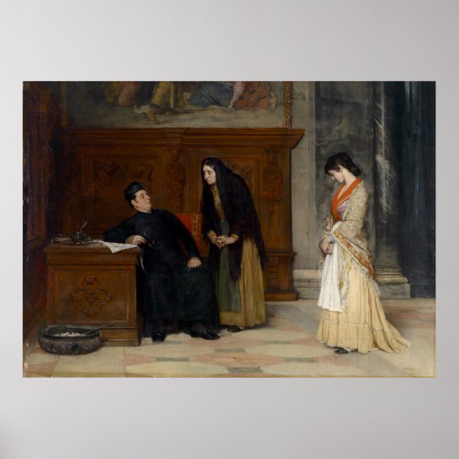 Poster Dans la sacristie (Devant)