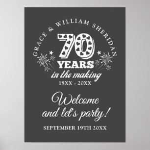 Poster Dans l'Affiche de bienvenue du 70e anniversaire