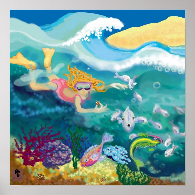 Poster Dans le bain (Devant)